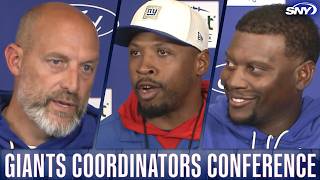 Giants Coordinators Media Availability: Matt Nagy, Chris Horton, Dennard Wilson