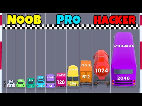 NOOB vs PRO vs HACKER - 2048 Race