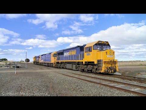 X50 BL31 & XR557 Diesel Locomotives Depart Gheringhap Loop (21/6/2023) - PoathTV Australian Trains
