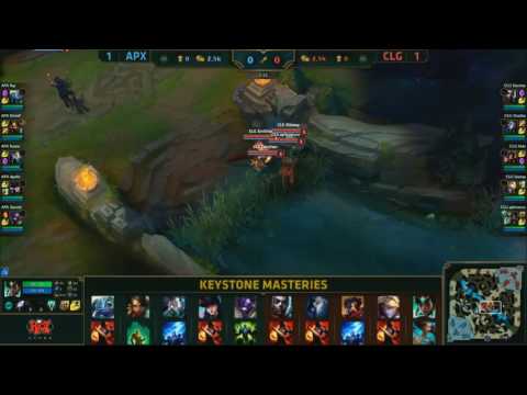 Apex Gaming vs. CLG | LCS NA Summer Split 2016 | W1D3 Game 3