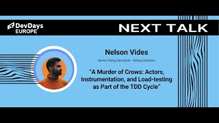Nelson Vides: A Murder of Crows: Actors, Instrumentation, and Load-testing as Part of the TDD Cycle