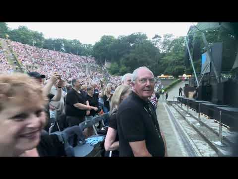 The Who open air festival Berlin 20th June 2023 band intros and Baba with violin solo front row view