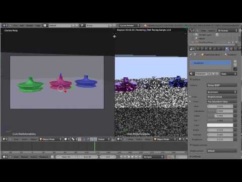 Blender 2.6 Tutorial  - Cycles and Nodes - Glass and Silver Bottles