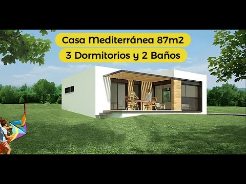 🏡 Casas Prefabricada Mediterránea en Ovalle, La Serena, Coquimbo de 87 m2, 3 Dormitorios y 2 Baños