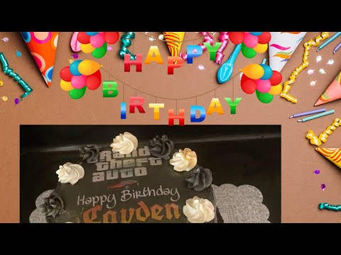 Grand Theft Auto Birthday Cake For Cayden!