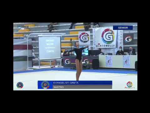Greta Evangelisti. Camp Naz senior 2020. Nastro