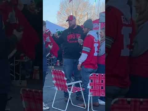 Ohio State fans can’t handle losing😂 (GUY THROWS ME!!) 