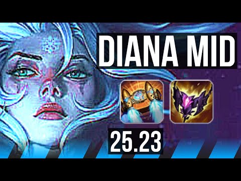 DIANA vs LEBLANC (MID) | 700+ games | KR Master | 25.23