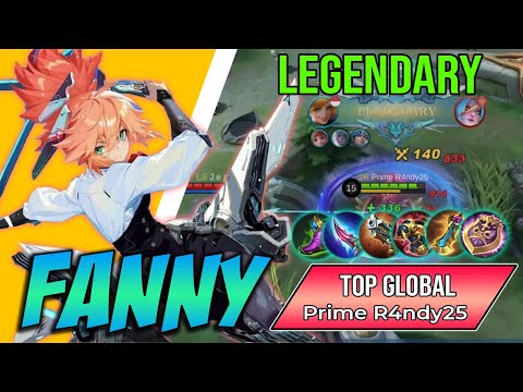 Zero Deaths Pure Assassin Gameplay! Top 3 Global Fanny - Prime R4ndy25 | Mobile Legends Bang Bang