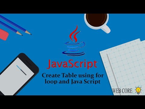 31 Create Table Using For Loop And Java Script