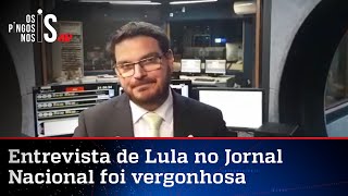 Constantino: Pessoas decentes ficaram com estômago embrulhado após entrevista de Lula na Globo