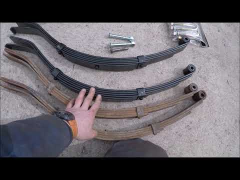 Box Trailer leaf spring replacement.