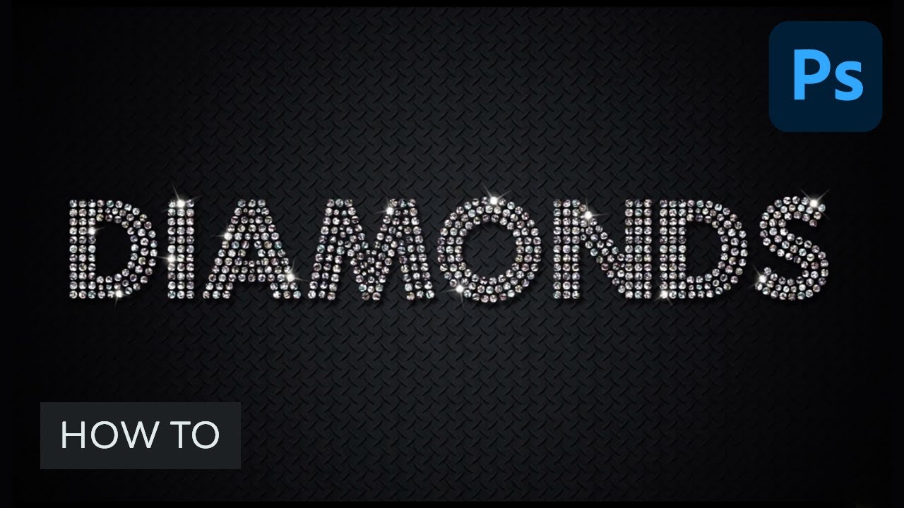 How to Create a Quick Sparkling Diamonds Text Effect in Adobe Photoshop