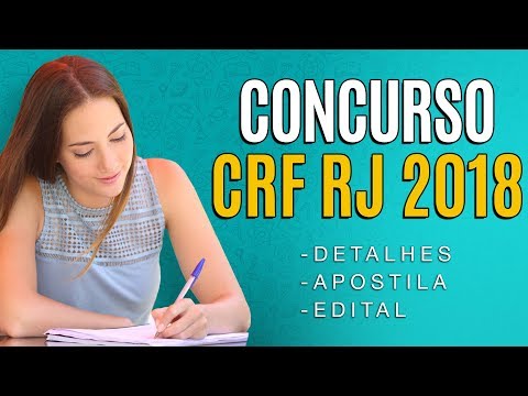 Concurso CRF RJ 2018 - Edital, Inscrição e Apostila