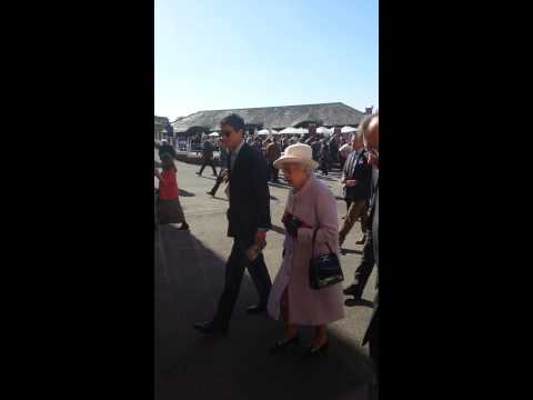 Billy spots the Queen at Newbury Racecourse
