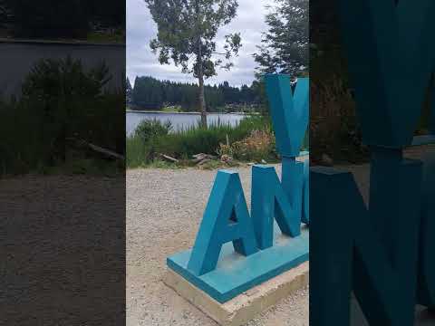 Cartel Villa la Angostura, Neuquén.