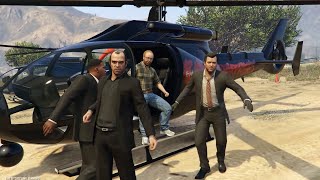 GTA 5 - Mission 70 The Big Score (Obvious Approach) 100% Gold Medal - Gameplay