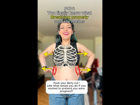 Visual Representation of Breathing Technique & Support in Singing-Diaphragm,Pelvic Floor,Core Muscle