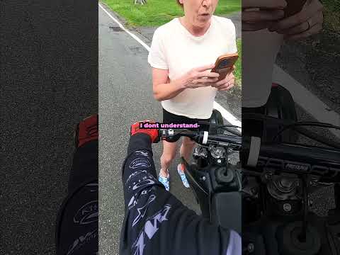 Karen gets mad at kid for riding his dirt bike 🤔 @ThrottledUp