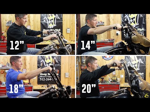 8 Ape Hangers on 8 Different Harley Davidsons - Comparing 10" to 20" Tall Handlebars