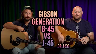 Video thumbnail for Gibson Generation Collection G-45 vs. the 50's Original J-45 (J-50!) by Alamo Music Center