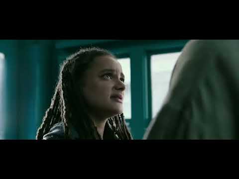 Hellboy (2019) official trailer frame with David Harbour as Hellboy in a fiery battlefield