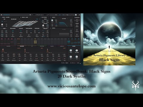 Free Pigments Presets | Vicious Antelope - Black Signs Soundbank
