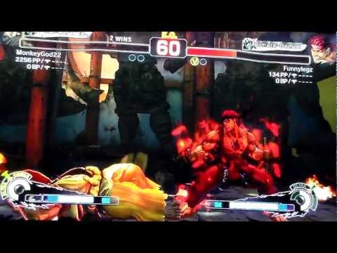 Funnylegz Street Fighter 4 online matches 6