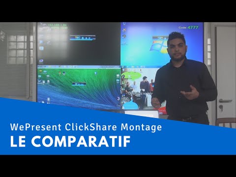 Comparaison des boîtiers BYOD Wepresent, Montage et Clickshare