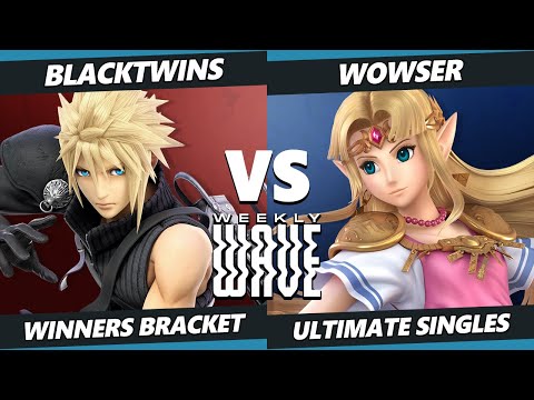 Weekly Wave 27 - Blacktwins (Cloud) Vs. wowser (Zelda, Wii Fit Trainer) SSBU Ultimate Tournament
