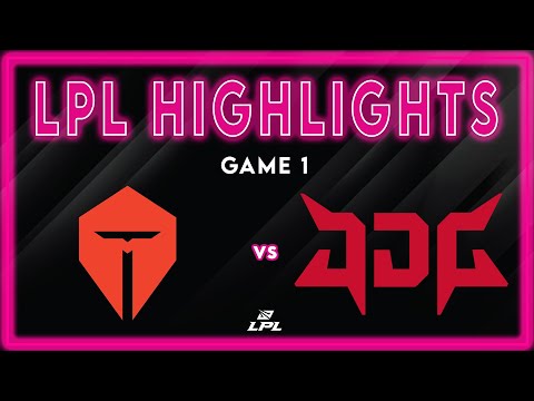 TES vs JDG Highlights Game 1 | LPL 2026 Split 1 | Top Esports vs JD Gaming by Onivia