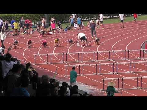 2019-2-27 Inter School Athletics Competition 2018-2019 Day 1 - Girls A Grade 100m Hurdles Heat 2