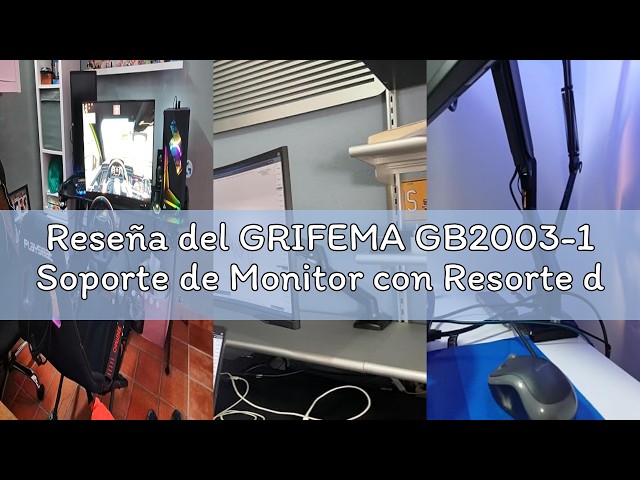 Vídeo relacionado con GRIFEMA GB2003W-1 Soporte Monitor Escritorio 13-32 Resorte Gas Blanco