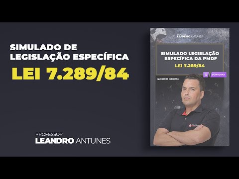 Concurso PMDF - Simulado Lei 7.289/1984 #pmdf #concursopmdf