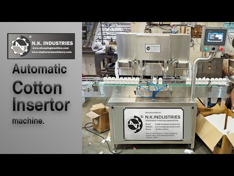 Automatic Cotton Inserter Machine