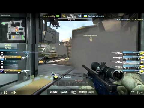 coldzera 1v4 clutch - Na'Vi vs Luminosity - SL i-League StarSeries XIV Finals (HD)