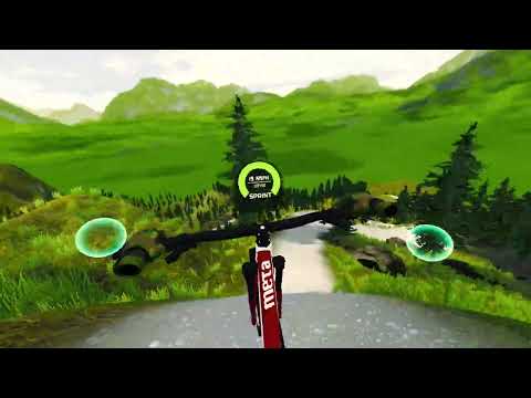 MTB Downhill In Virtual Reality !! - Down Fast VR: Bikepark. (Early Access Gameplay)