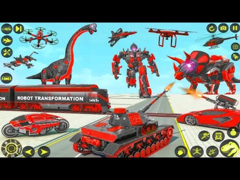 Alien invasion on earth 😱- Dino Robot Transformer Game