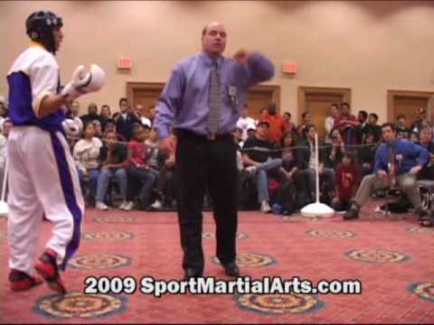 Chance Turner v Raymond Daniels - Men's team sparring eliminations - 2009 NBL Supergrands