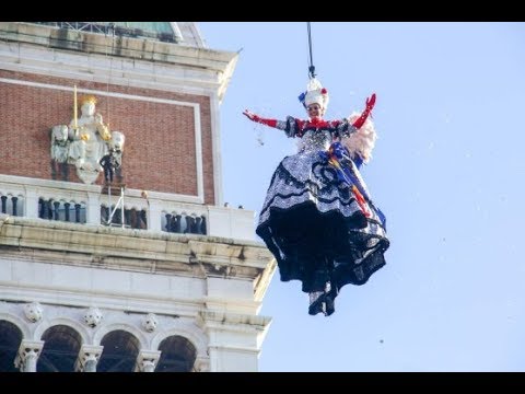 Carnevale di Venezia 2018 - Il Volo dell’Angelo -- Venice Carnival - The Flight of the Angel
