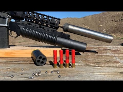 Shooting Four 410 Shotgun Rounds At One Time