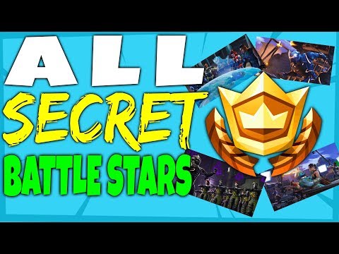 Fortnite All 7 SECRET HIDDEN BATTLE STAR Locations - All Blockbluster Stars Challenges Season 4