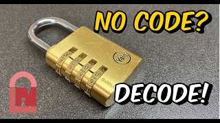 Lost Combination - Yale 150/40 Padlock Decoded