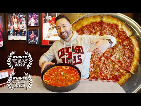 The BEST Deep Dish Pizza in Chicago // Ultimate Chicago Style Pizza Tour (Best in the World) [4K]