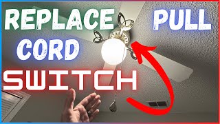 How To Replace Pull Cord Switch On Ceiling Fan | Simple Tutorial