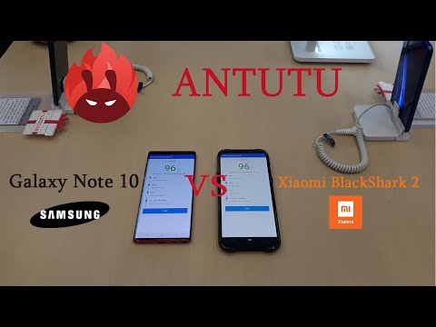 Galaxy Note 10 VS Xiaomi BlackShark 2 AnTuTu Benchmark