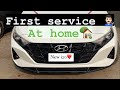 FIRST SERVICE All New I20 Done At Home Hyundai Service ‍
