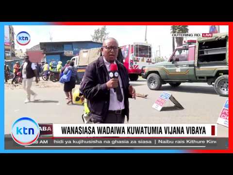 Hali tulivu yashuhudiwa katika barabara ya Outering, polisi wazuia gari kuingia jijini Nairobi