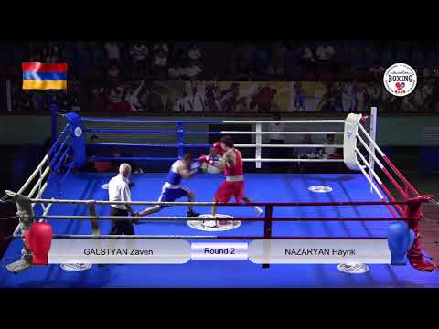 Чемпионат Армении по боксу  67кг Завен Галстян (Эчмиадзин)-Айрик Назарян (Кармиргюх)