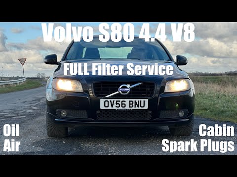Volvo S80 V8 - FULL Filter & Spark Plug Service - How To DIY